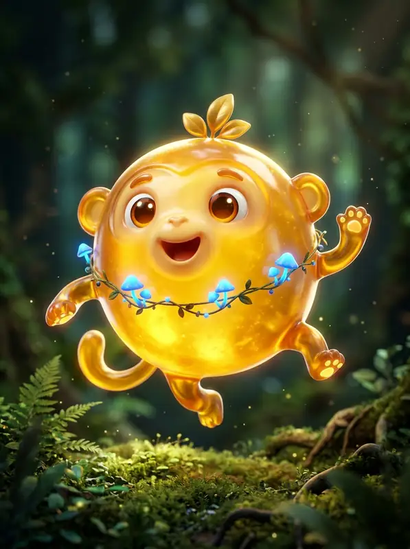 Bungo the golden bouncy mascot